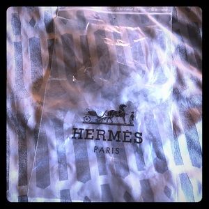 Hermes clear ziplock bag